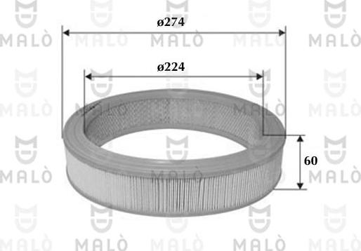 AKRON-MALÒ 1500096 - Повітряний фільтр autocars.com.ua