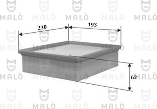 AKRON-MALÒ 1500100 - Повітряний фільтр autocars.com.ua