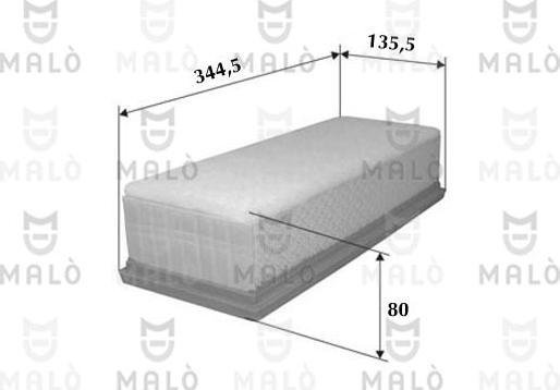 AKRON-MALÒ 1500102 - Повітряний фільтр autocars.com.ua