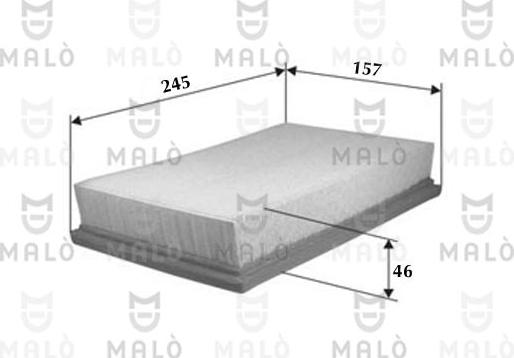 AKRON-MALÒ 1500103 - Повітряний фільтр autocars.com.ua