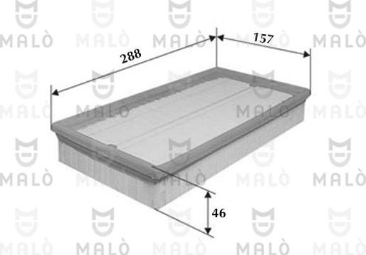 AKRON-MALÒ 1500104 - Повітряний фільтр autocars.com.ua