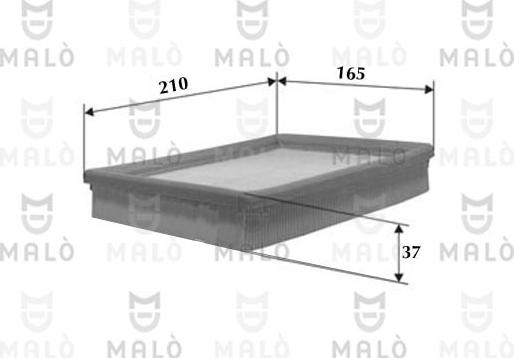 AKRON-MALÒ 1500105 - Повітряний фільтр autocars.com.ua