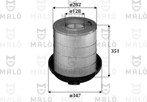 AKRON-MALÒ 1500107 - Повітряний фільтр autocars.com.ua