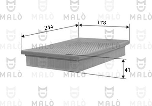 AKRON-MALÒ 1500116 - Повітряний фільтр autocars.com.ua