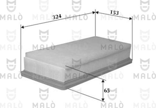 AKRON-MALÒ 1500117 - Повітряний фільтр autocars.com.ua