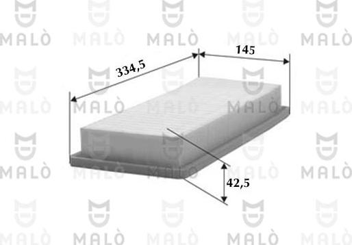 AKRON-MALÒ 1500119 - Повітряний фільтр autocars.com.ua