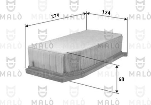 AKRON-MALÒ 1500121 - Повітряний фільтр autocars.com.ua