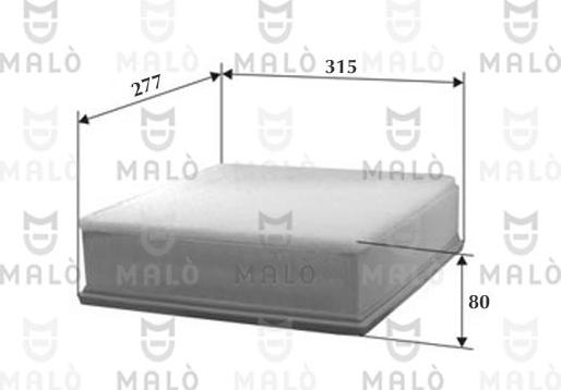 AKRON-MALÒ 1500135 - Повітряний фільтр autocars.com.ua