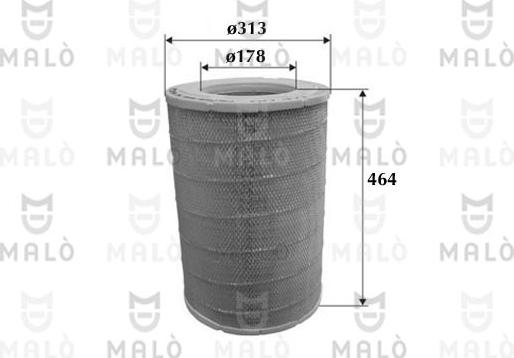 AKRON-MALÒ 1500138 - Повітряний фільтр autocars.com.ua