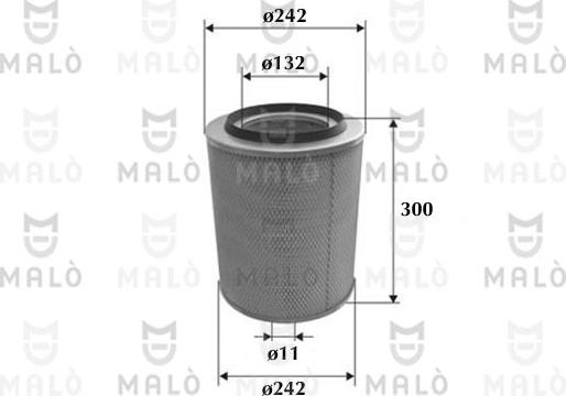 AKRON-MALÒ 1500139 - Повітряний фільтр autocars.com.ua