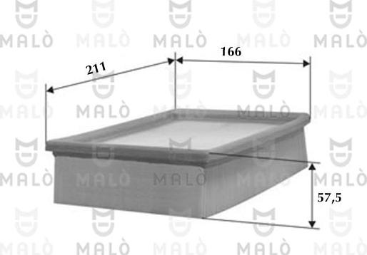 AKRON-MALÒ 1500140 - Повітряний фільтр autocars.com.ua