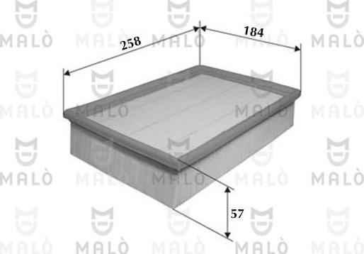 AKRON-MALÒ 1500141 - Повітряний фільтр autocars.com.ua