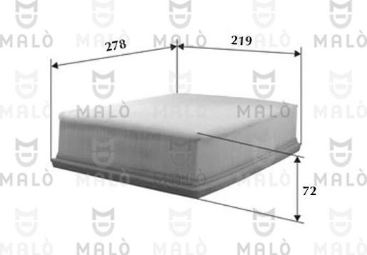 AKRON-MALÒ 1500146 - Повітряний фільтр autocars.com.ua