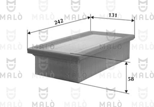 AKRON-MALÒ 1500147 - Повітряний фільтр autocars.com.ua