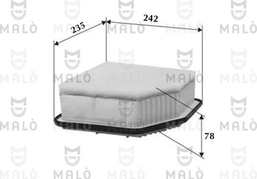 AKRON-MALÒ 1500151 - Повітряний фільтр autocars.com.ua