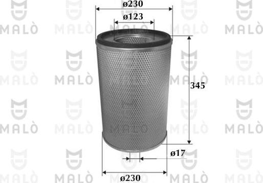 AKRON-MALÒ 1500152 - Повітряний фільтр autocars.com.ua