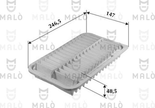 AKRON-MALÒ 1500158 - Повітряний фільтр autocars.com.ua