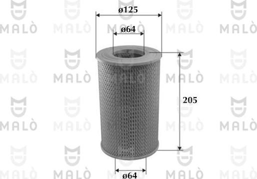 AKRON-MALÒ 1500163 - Повітряний фільтр autocars.com.ua