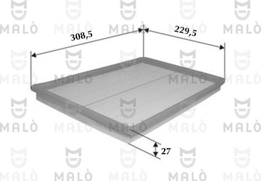 AKRON-MALÒ 1500164 - Повітряний фільтр autocars.com.ua