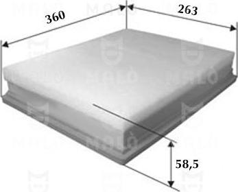 AKRON-MALÒ 1500171 - Повітряний фільтр autocars.com.ua