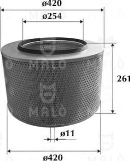 AKRON-MALÒ 1500174 - Повітряний фільтр autocars.com.ua