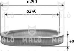 AKRON-MALÒ 1500180 - Повітряний фільтр autocars.com.ua