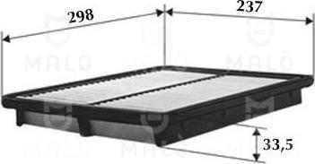 AKRON-MALÒ 1500185 - Повітряний фільтр autocars.com.ua