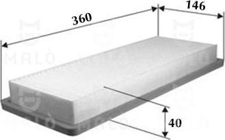 AKRON-MALÒ 1500186 - Повітряний фільтр autocars.com.ua