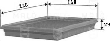 AKRON-MALÒ 1500188 - Повітряний фільтр autocars.com.ua