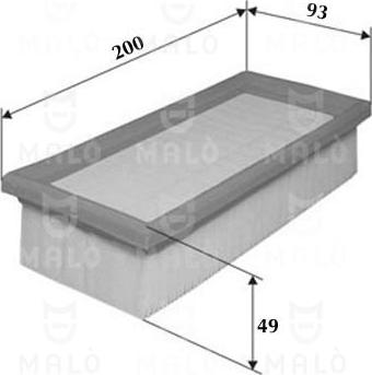 AKRON-MALÒ 1500204 - Повітряний фільтр autocars.com.ua