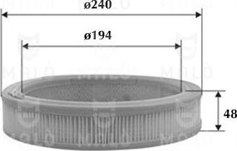 AKRON-MALÒ 1500206 - Повітряний фільтр autocars.com.ua