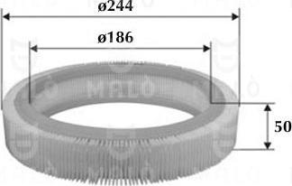 AKRON-MALÒ 1500210 - Повітряний фільтр autocars.com.ua