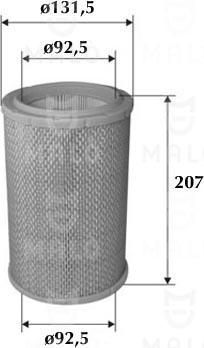 AKRON-MALÒ 1500216 - Повітряний фільтр autocars.com.ua