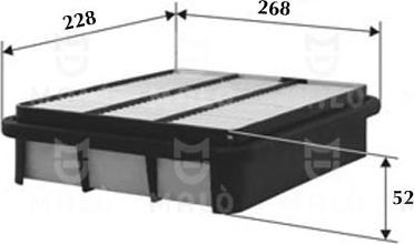 AKRON-MALÒ 1500220 - Повітряний фільтр autocars.com.ua