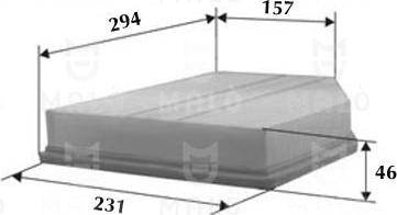 AKRON-MALÒ 1500225 - Повітряний фільтр autocars.com.ua