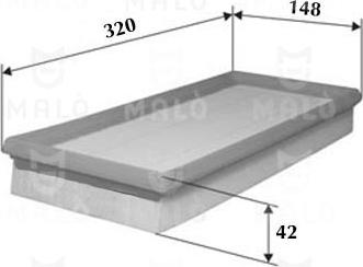 AKRON-MALÒ 1500226 - Повітряний фільтр autocars.com.ua