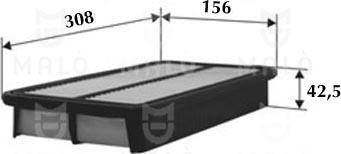 AKRON-MALÒ 1500236 - Повітряний фільтр autocars.com.ua