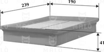 AKRON-MALÒ 1500249 - Повітряний фільтр autocars.com.ua