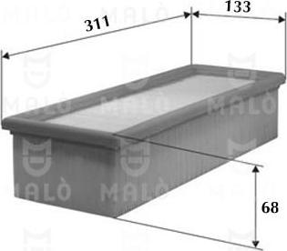 AKRON-MALÒ 1500259 - Повітряний фільтр autocars.com.ua