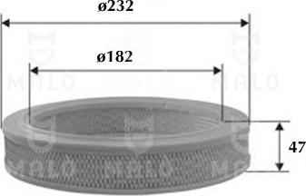 AKRON-MALÒ 1500270 - Повітряний фільтр autocars.com.ua