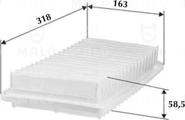 AKRON-MALÒ 1500273 - Повітряний фільтр autocars.com.ua