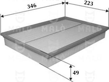 AKRON-MALÒ 1500281 - Повітряний фільтр autocars.com.ua