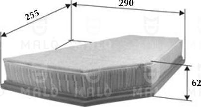 AKRON-MALÒ 1500283 - Повітряний фільтр autocars.com.ua