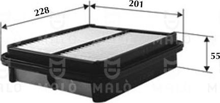 AKRON-MALÒ 1500284 - Повітряний фільтр autocars.com.ua