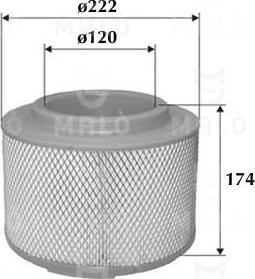 AKRON-MALÒ 1500286 - Повітряний фільтр autocars.com.ua