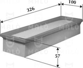 AKRON-MALÒ 1500287 - Повітряний фільтр autocars.com.ua