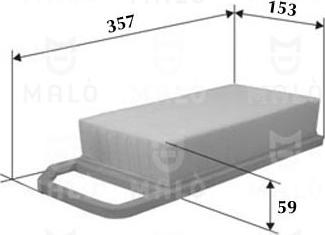 AKRON-MALÒ 1500289 - Повітряний фільтр autocars.com.ua