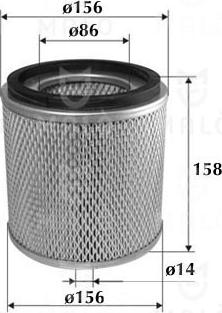 AKRON-MALÒ 1500292 - Повітряний фільтр autocars.com.ua