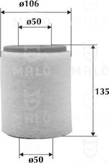 AKRON-MALÒ 1500294 - Повітряний фільтр autocars.com.ua