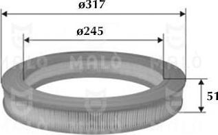 AKRON-MALÒ 1500295 - Повітряний фільтр autocars.com.ua